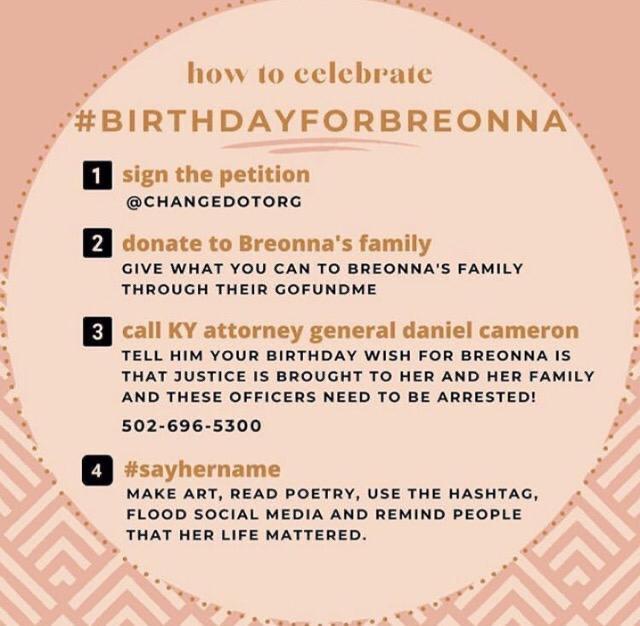 Breonna Taylor Birthday Message